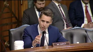 Hawley Questions Judicial Nominees On Condemning Attacks On Israel, Advising Chinese Entities