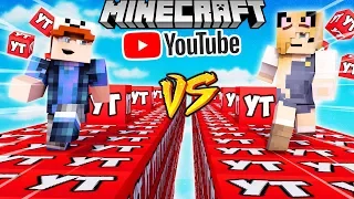 SZALONY WYŚCIG! - YOUTUBE LUCKY BLOCKI RACE MINECRAFT) | Vito vs Bella