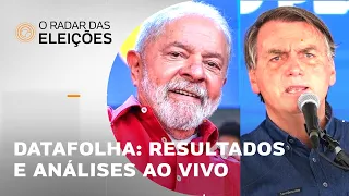 Pesquisa Datafolha ao vivo: Lula tem 18 pontos sobre Bolsonaro no 1º turno  | O Radar das Eleições