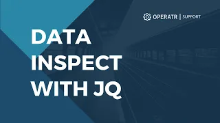 Operatr.IO Data Inspect with JQ
