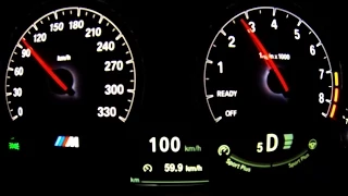 BMW M4 100-240 Acceleration Kickdown Onboard Beschleunigung Sound F82 Down Shift Sound