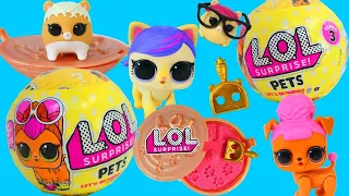 LOL PETS Surprise New Series 3 Dogs Cats Animals & Limited Edition Hamsters Sand Box Dig For Prizes