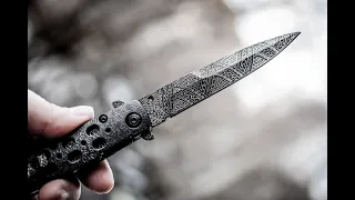 Обзор Cold steel ti lite 4 с гравировкой. Складной нож edc