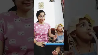 Cute babygirl trying to play Melodica 🥰🎹 #shorts #nityamikaworld #playingstar #views