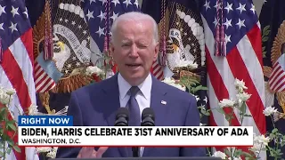 WATCH LIVE: Biden, Harris on ADA anniversary