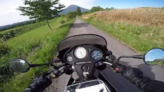 Slow TV  Ride Moto Guzzi LM3 on a farm road