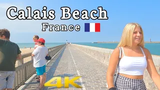 Calais Beach [4K] Walking Tour, France