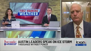 Austin Mayor Kirk Watson speaks on ice storm, city response