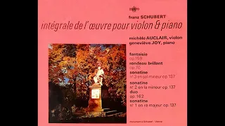 Schubert: Violin Sonata A major - Auclaire, Joy / 슈베르트: 바이올린 소나타 A장조 - 오클레르, 주와