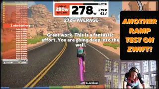 ANOTHER FOLLOW UP FTP TEST ON ZWIFT!