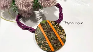 Polymer Clay ‘Ethnic Borders’ Pendants!