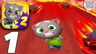 TALKING TOM GOLD RUN 2 - Gameplay Walkthrough Part 1 - World 1 (iOS, Android)