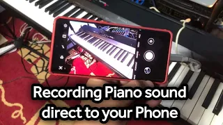 How to Record Piano video direct to phone camera Casio Privia