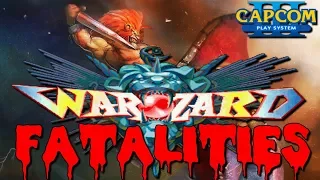 Capcom Warzard / Red Earth (ウォーザード, Wōzādo) All Fatalities 60fps!