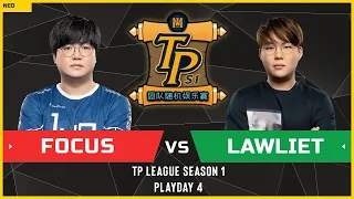 WC3 - TP League S1 - Playday 4: [ORC] FoCuS vs LawLiet [NE]