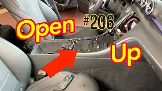 Mittelkonsole zerlegen Mercedes 206 C GLC 254 how to remove center console #diy EQE