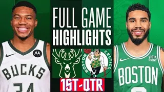 Boston Celtics vs Milwaukee Bucks HIGHLIGHTS 1st - QTR HD | 2024 NBA season | 3/20/2024