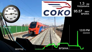 СОКО Штадлер GPS Подаци Брзине Најбржи Воз на Српским пругама REAL SPEED