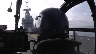 French Navy Alouette III operations aboard LHD Dixmude