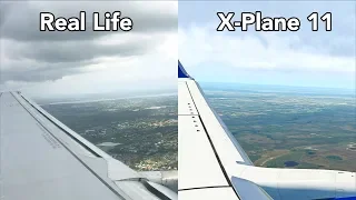 [4K] X-PLANE 11 vs. REAL LIFE LANDING! Fort Meyers (RSW) A320 Landing Comparison/Simulation