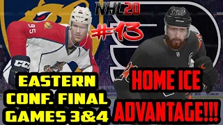 HOME ICE, ADVANTAGE? | NHL 20 Florida Panthers Franchise Rebuild | Ep13 ECF Gms3-4 vs Flyers
