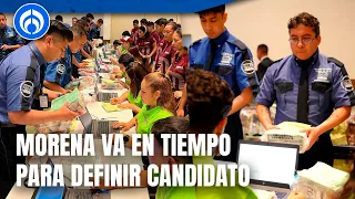 Conteo de votos para definir candidato en Morena va en 90 por ciento