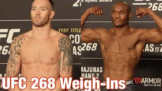 UFC 268 Official Weigh Ins Kamaru Usman vs Colby Covington