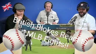 BRITISH BLOKES REACT TO BEST MLB FIGHTS & BRAWLS!! | OFFICE BLOKES REACT!!