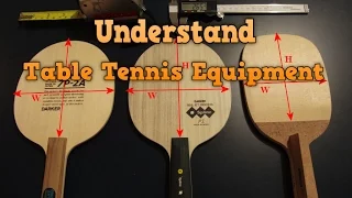 Understand Table Tennis Equipment | Choose Best Paddle and Rubber