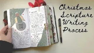 Christmas Scripture Writing Process | Creative Faith & Co.