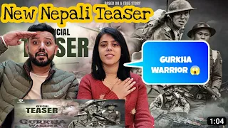 GURKHA WARRIOR - NEW NEPALI MOVIE TEASER REACTION | RITESH CHAMS, VIJAY LAMA, REBIKA GURUNG |