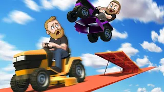 Lawn Mower Stunt Races! | GTA5