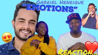 FIRST TIME HEARING GABRIEL HENRIQUE "EMOTIONS" MARIAH CAREY COVER REACTION | Asia and BJ