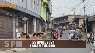 DD News Mizoram - Zoram Thlirna | 29 April 2024 | 5:00 PM