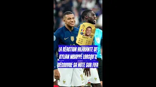 La réaction hilarante de Kylian Mbappé lorsqu'il découvre sa note sur FIFA 😨 #shorts