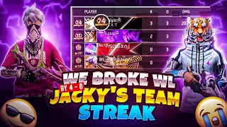 WE BROKE 74+ WINSTREAK OF WL JACKY TEAMMATES 🔥. REGIONAL MATCHES AGAINST @Grenadeking1 ⚡ MUST WATCH