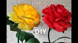 Прикроватный светильник Роза из изолона D-35см/ DIY lamp large rose /Lâmpada DIY grande rosa