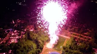 Wilmington, MA 4th of July Fireworks - Aerial Footage