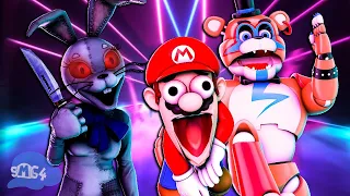 Freddy's Spaghetteria Security Breach MOD REACT with Glamrock Freddy and Circus Baby
