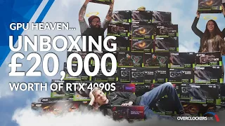 Unboxing & Comparing £20000 Worth of Nvidia RTX 4090 GPU's!!!