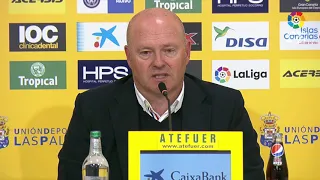 Press conference Pepe Mel UD Las Palmas vs RCD Mallorca (1-2)