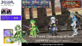 DFFOO GL | Act 3 Finale, Climax Seat of the Gods Mission Dungeon | FF4 Run