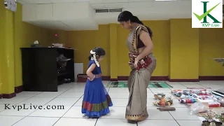 Asha Sarath teaching First Dance to Cute Aghosha