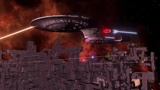 Federation fleet vs. the Borg - Star Trek New Horizons
