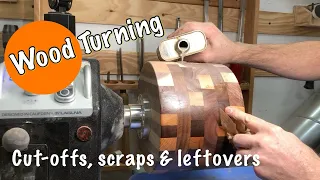 Wood Turning a bowl from cut-offs and scraps