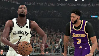 NBA 2K21 Gameplay - Lakers vs Nets - Los Angeles vs Brooklyn Full Game - NBA 2K21 PS4