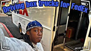 ￼ What it’s like driving a box truck for FedEx