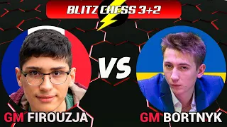 Alireza Firouzja vs Oleksandr Bortnyk | Blitz chess 3+2 | lichess.org | Compilation Chess Games