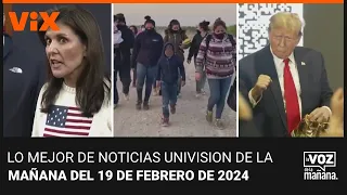Lo mejor de Noticias Univision de la mañana | lunes 19 de febrero de 2024