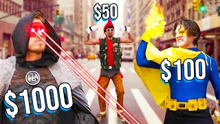 $1,000 VS $1 SUPERHEROES!